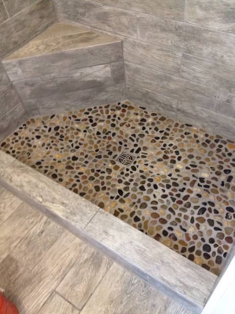 Галька на сетке