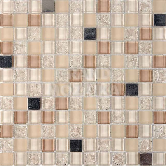 Мозаика из стекла и металла, серия Mix Pixel