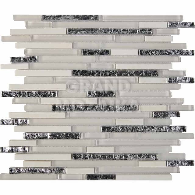 Мозаика из мрамора и стекла, серия Mix Pixel