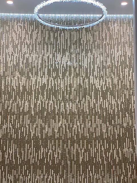 Мозаика из мрамора и стекла, серия Mix Pixel