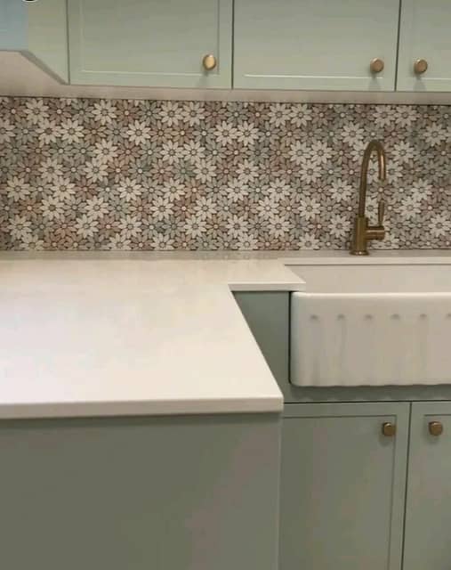 Мозаика из мрамора Цветы 