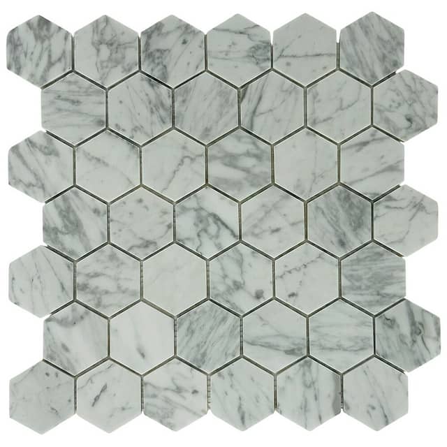 Мозаика из мрамора, серия Hexagon