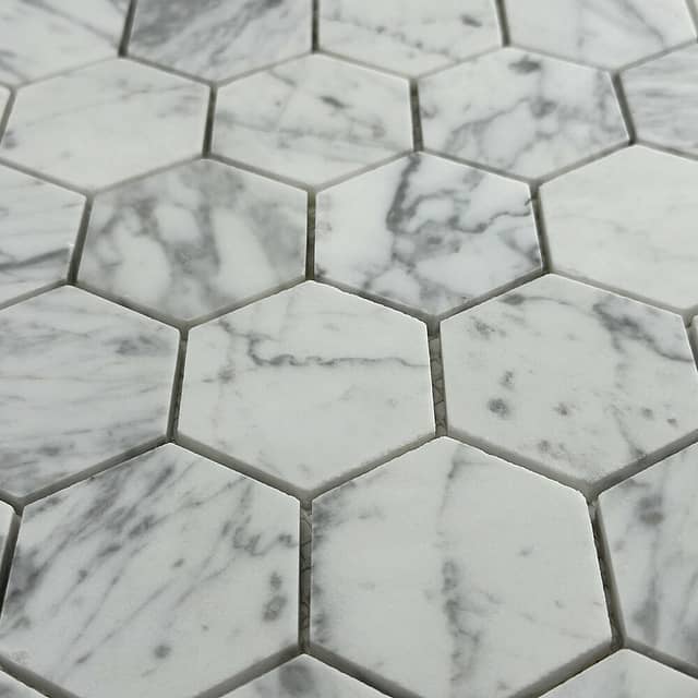 Мозаика из мрамора, серия Hexagon