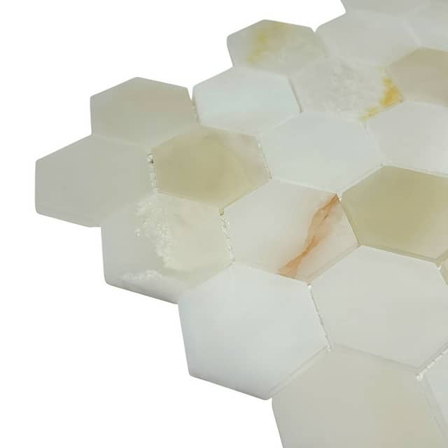 Мозаика из оникса, серия Hexagon