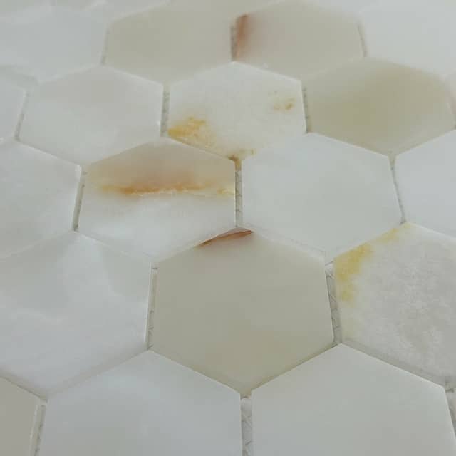 Мозаика из оникса, серия Hexagon