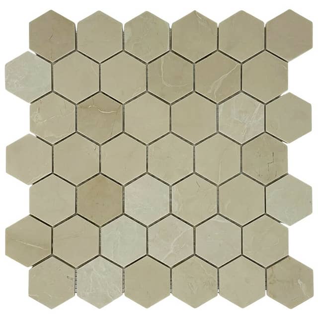 Мозаика из мрамора, серия Hexagon