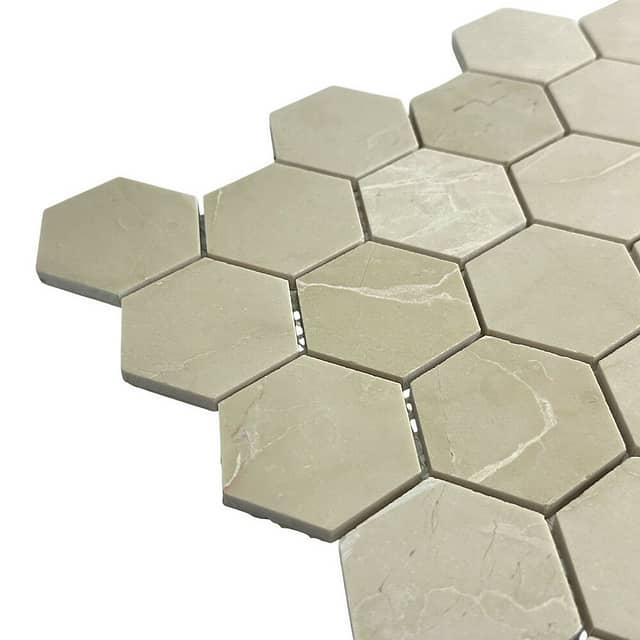 Мозаика из мрамора, серия Hexagon
