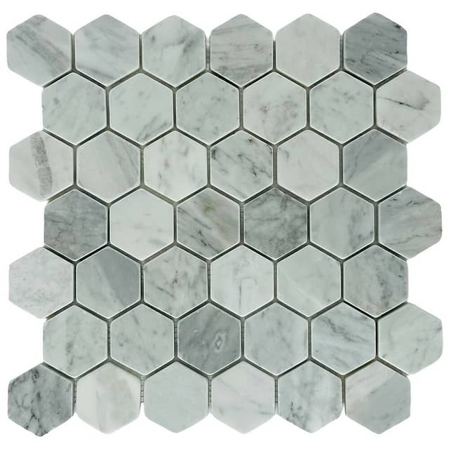 Мозаика из мрамора, серия Hexagon