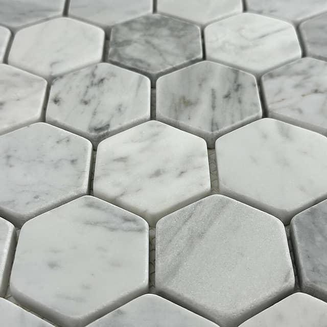 Мозаика из мрамора, серия Hexagon