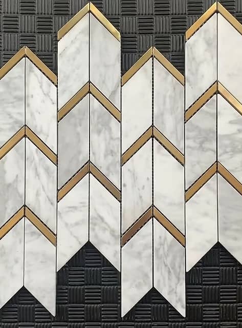 Мозаика из мрамора и металла, серия Carpet Series