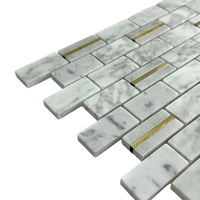 Мозаика из мрамора и металла, серия Carpet Series