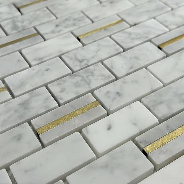 Мозаика из мрамора и металла, серия Carpet Series