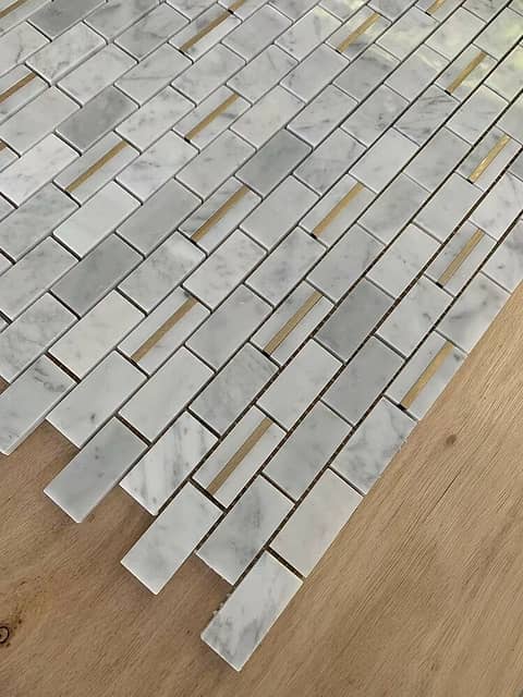 Мозаика из мрамора и металла, серия Carpet Series