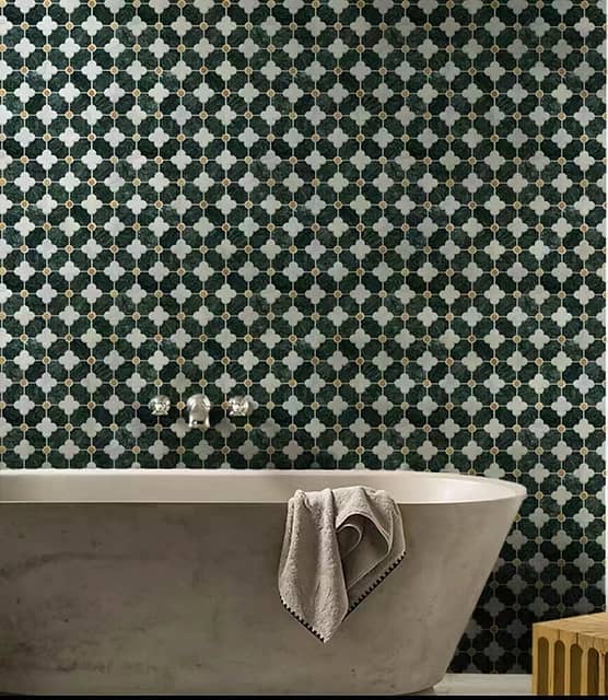 Мозаика из мрамора и металла, серия Carpet Series