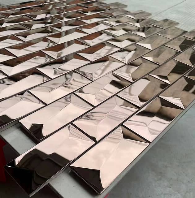 Мозаика из металла, серия Mosaic Stainless Steel